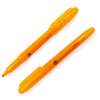 Destacador De Bolsillo Tipo Lápiz Naranjo