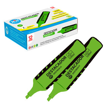 DESTACADOR CON GRIP BISELADO VERDE