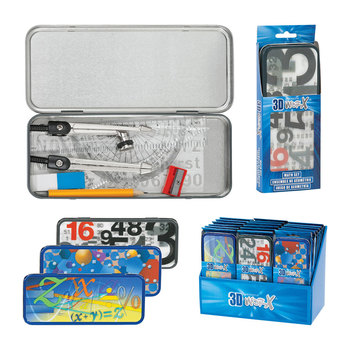 ESTUCHE METAL 3D GEOME. 10 PCS...