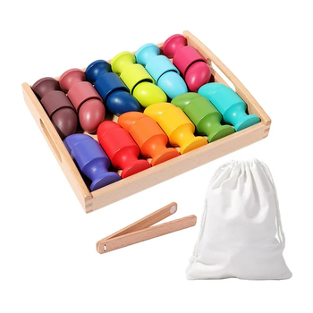 Juego De Clasificación Con Bandeja Montessori