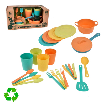 SET DE COCINA BIO PLÁSTICO 21 PIEZAS