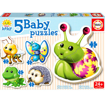 JUEGO 5 PUZZLES BABY BOSQUE