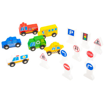 Medios De Transporte Con Señales 15 Piezas