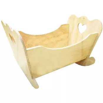 Cuna Para Muñeca De Madera