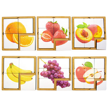 Pack 6 Puzzles Frutas 4,6,9