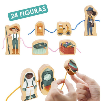 Figuras De Madera Para Enlazar Profesores 24 U