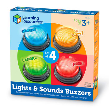  Learning Resources - Botones de luces y sonidos, juego de 4,  Multicolor : Juguetes y Juegos