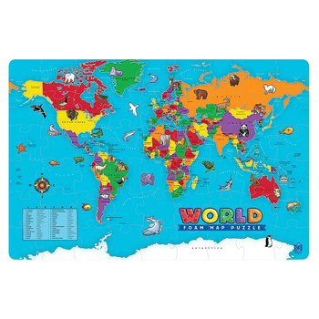 Mapa Puzzle Del Mundo