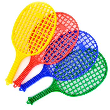 SET DE 4 RAQUETAS PLÁSTICAS