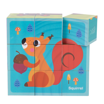 Puzzle De Cubos Animales 15 Piezas