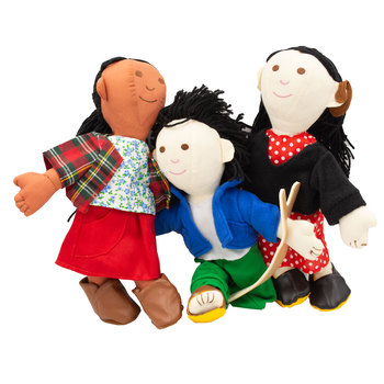 Muñecos De Genero, Niños Del Mundo, Set De 6 Unida