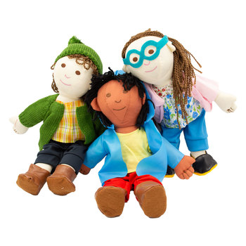 Muñecos De Genero, Niños Del Mundo, Set De 6 Unida