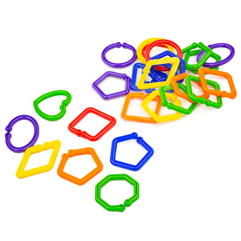 Pote Cadenas Figuras Geomet 120 Piezas
