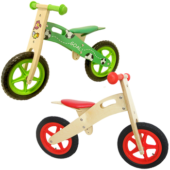 BICICLETA DE MADERA SIN PEDALES