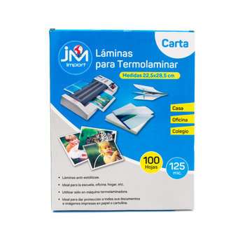 LÁMINA TÉRMICA CARTA 100 UNI...