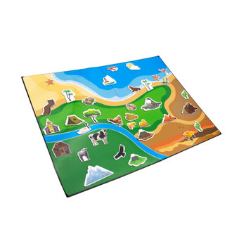 PANEL MAGNÉTICO CON PAISAJE Y FICHAS