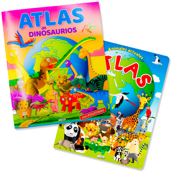 Colección Atlas De Animales Y Dinosaurios