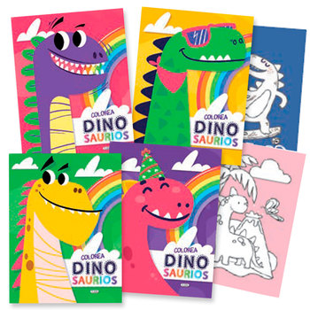 COLOREA DINOSAURIOS GLITTER