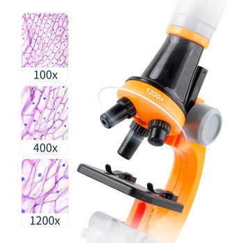 Microscopio Con Luz 1200X Con Accesorios