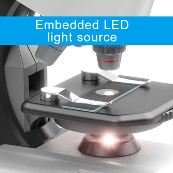 Microscopio Con Luz 1200X Con Accesorios