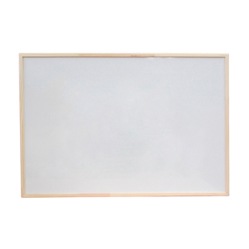 Pizarra Blanca 60X90 Cm. Borde Madera